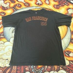 MLB Black San Francisco Short Sleeve Tee